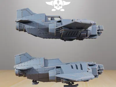 GrimGuard SF-19A Fighter Plane 3D print model