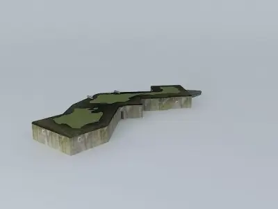 Coastal Artillery Bunker Batterie Oldenburg Free 3D model