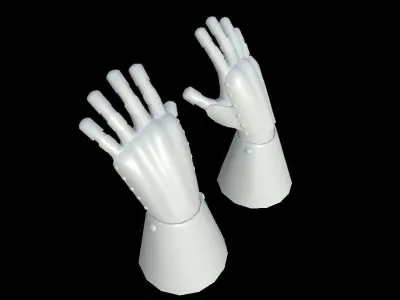 HIE Clean Hand Armor D180427 3D model