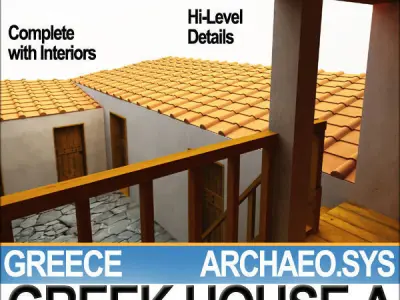 Ancient Greek House A 3D model