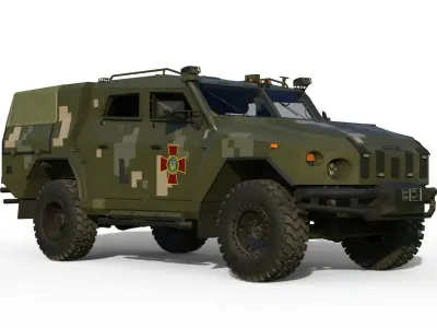 Novator light armored vehicle Stugna P 3D model