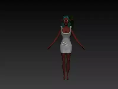 Jungle Elf Free 3D model