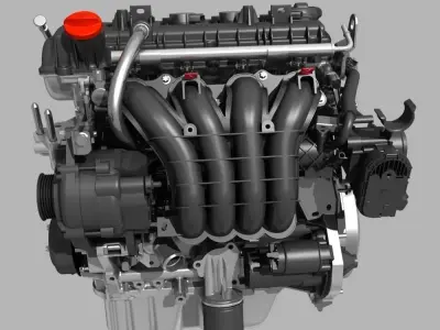 Mitsubishi Engine 3D model