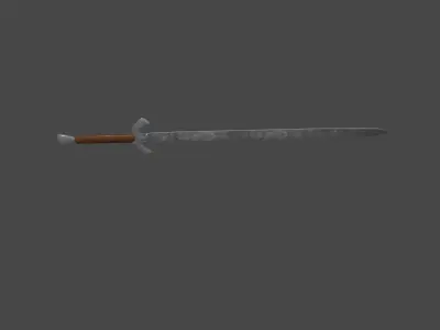 Medieval Sword Free low-poly 3D model