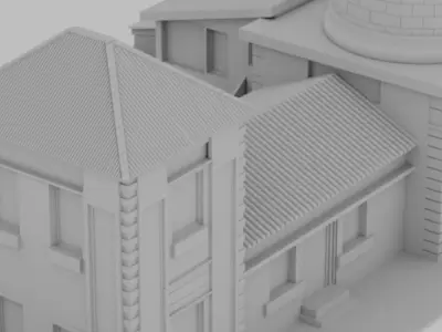 James Town Lighthouse High-Resolution 3D Model Ghana Landmark Low-poly 3D model