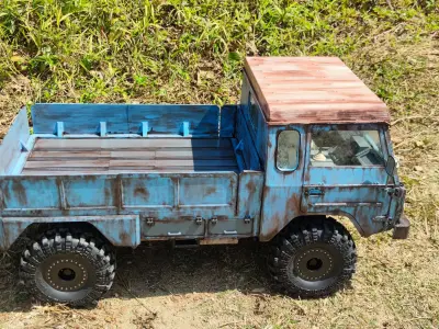 Crawler V306 Flatbed SCX6 - 1-6 RC body attachment 3D print model