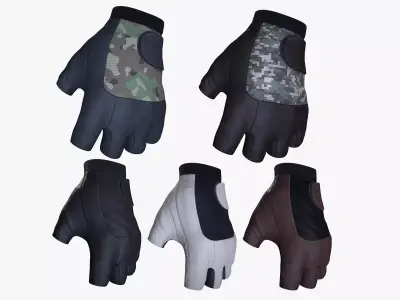 Gloves 03 Low-poly 3D model
