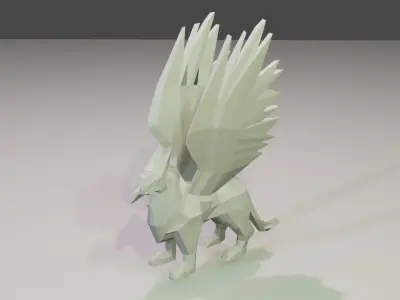 griffon eagle Low-poly 3D model