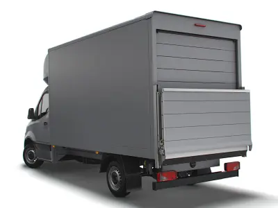 Freightliner Sprinter Luton Tail Lift 2023 3D model