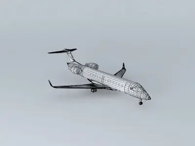 Template - Bombardier Canadair CRJ 200 3D model