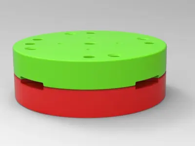 Mold for diecast military KRAZ tire VID-201 Scale 1 to 25 3D print model