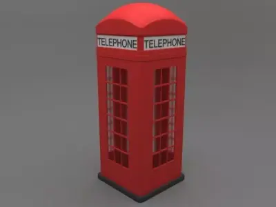 Phone Booth 3D model