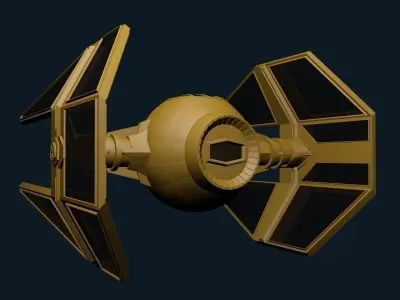 Spaceship Fighter 3D model