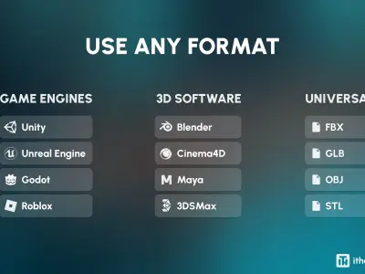 Platformer 8 Underworld Low-poly 3D model