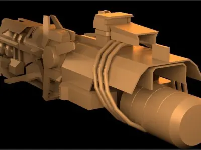 space-fighter gun 3D model