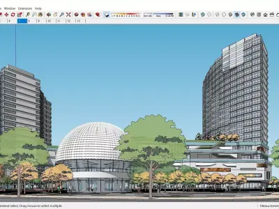 Sketchup Residential Complex C5 3D model
