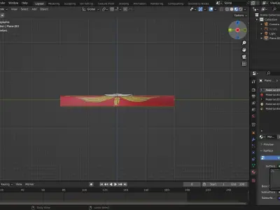 roman shield Free low-poly 3D model