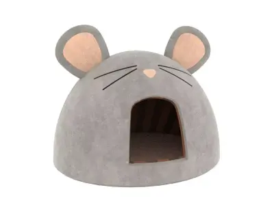 Mouse Meow Hut Cat Hut Cat Tent Gray 3D model