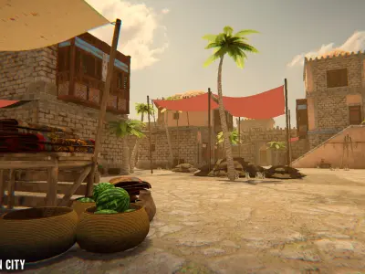 Eastern city - Grand bazaar 3D model