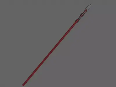 PBR Spear V3a Low-poly 3D model