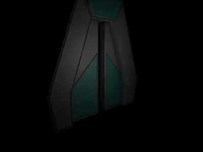 Sci fi corridor 3D model 169