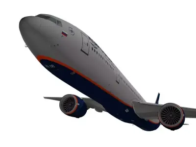 Boeing 777-300ER Aeroflot 3D model