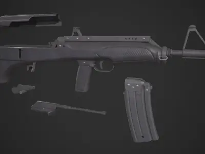 M82 Valmet Bullpup Low-poly 3D model