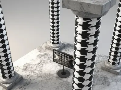 ESCHER COLUMNS 3D model