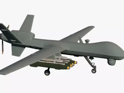 MQ-9 Reaper Military Aircraft Drone 3D model
