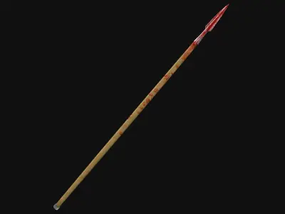 Medieval Spear Free low-poly 3D model