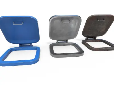 Old Hatch Low-poly 3D model