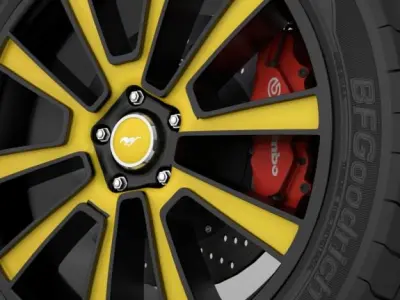 wheel GT500 5 3D model