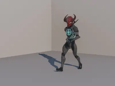 Warrior Low-poly 3D model purchase