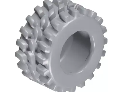 Games Truck Tyre Toy Low-poly 3D model