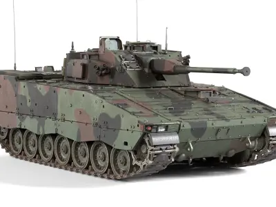 5 Military Vehicles Collection v12 Low-poly 3D model