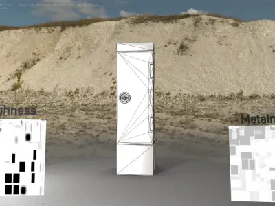 Electrical Distribution Cabinet 167 Low-poly 3D model