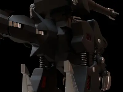 DINOSAUR ROBOT Low-poly 3D model