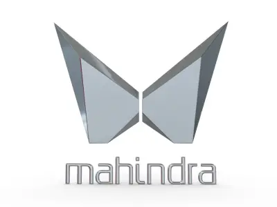 mahindra new logo 3D model