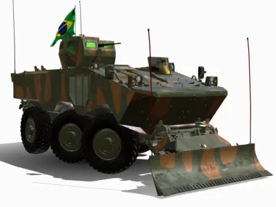 VBE ENG 6X6 IVECO GUARANI Low-poly 3D model