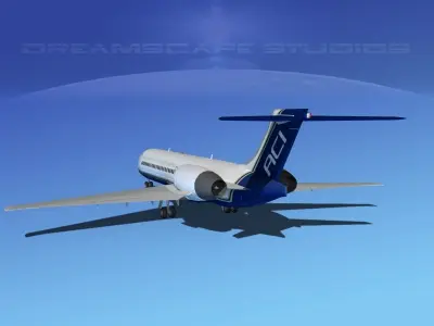 Boeing 717-200 Air Charter Intl 3D model