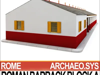 Roman Barrack Block A 3D model
