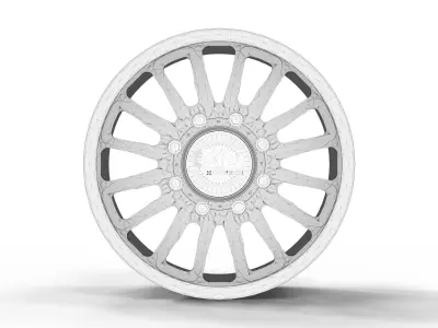 Cali Off Road Dually Front Rims 3D model