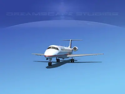Embraer ERJ-145 Continental Express 3D model