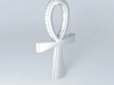 Ankh - Egyptian religious symbol Free 3D model