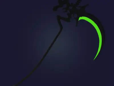 Shinoa Hiragi scythe for 3D print 3D model