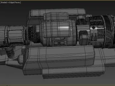 Spaceship part Free 3D model