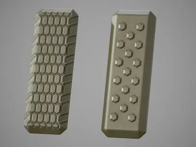 M-LOK Covers - Replica Low-poly 3D model