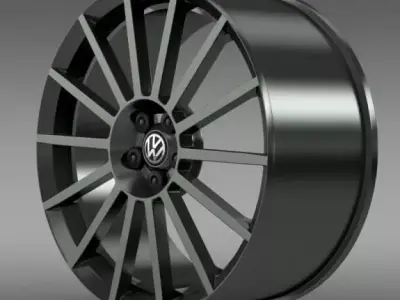 VW Polo R WRC Street rim 3D model