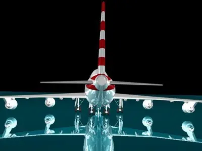 American Airlines 747-123 New logo 3D model