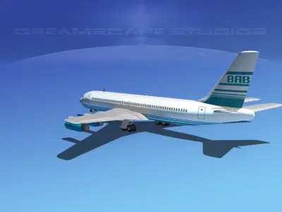 Boeing 707 Corporate 6 3D model